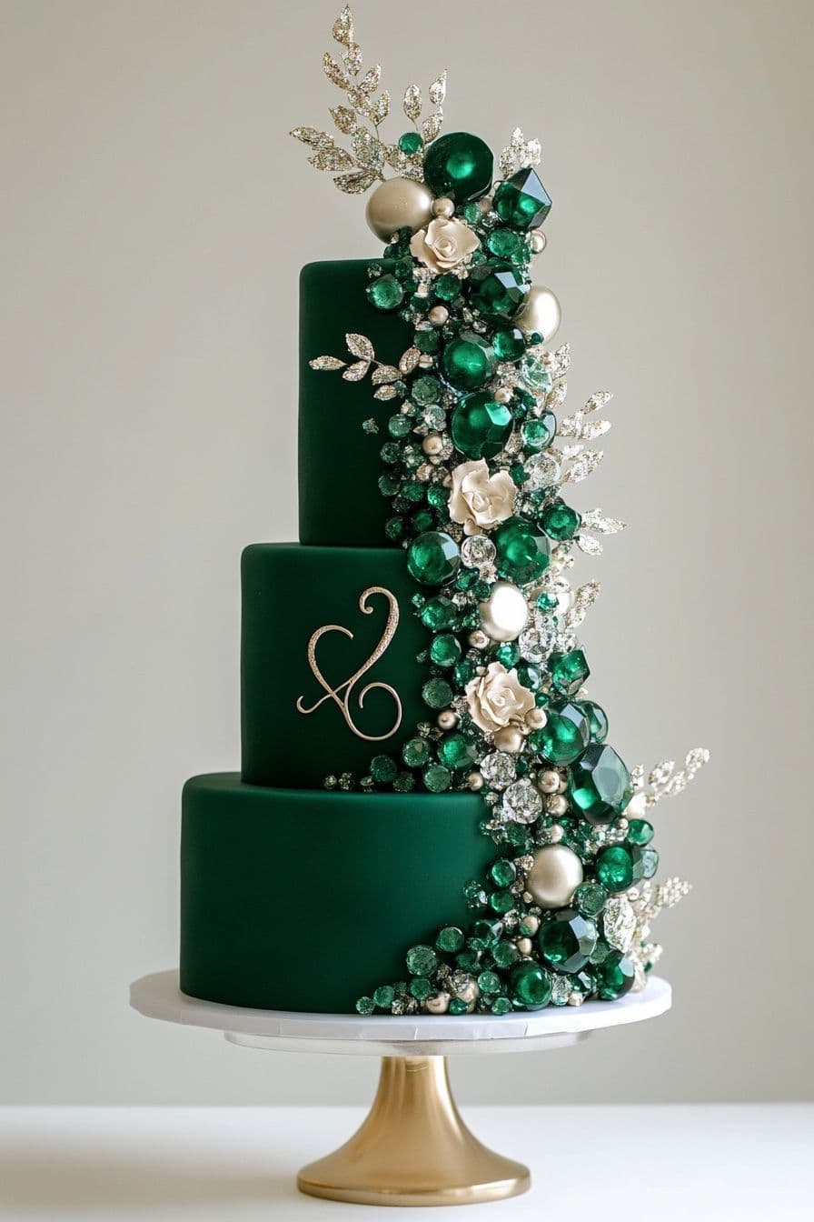 Emerald Jewel Designer Cake