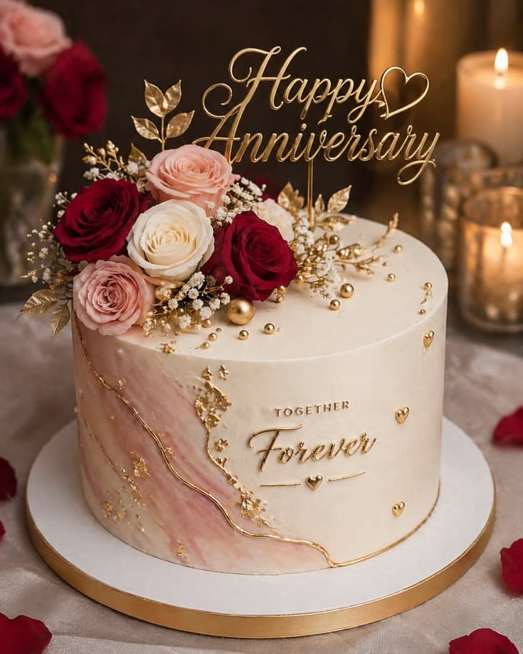 Silk Anniversary Romance Cake